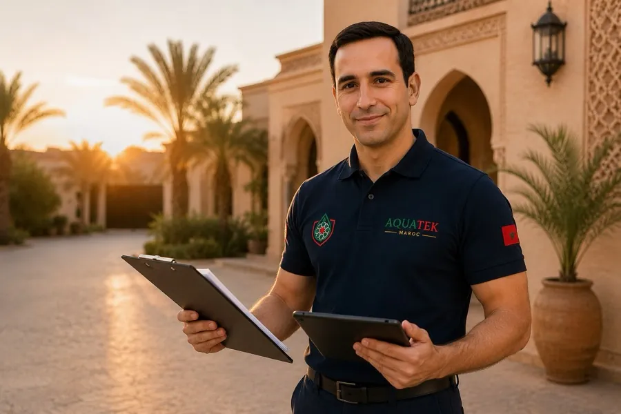 Expert AQUATEK réalisant une expertise immobilière avant achat