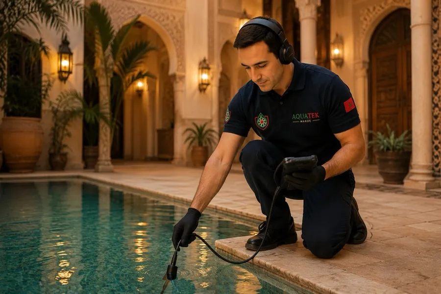 Recherche de fuite sur une piscine sans vidange du bassin